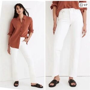 Madewell Mid-Rise The Perfect Vintage White Jeans - NWOT